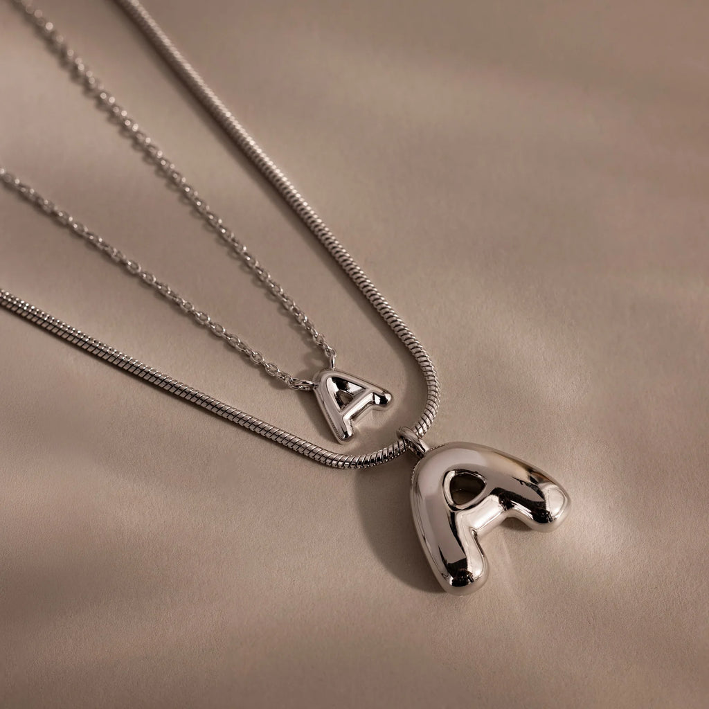 Inflated Initial Necklace